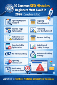 common seo mistakes Beginners Must Avoid in 2026